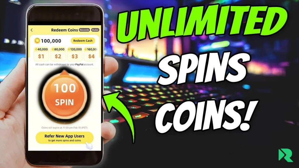 Unlimited Spins and Coins