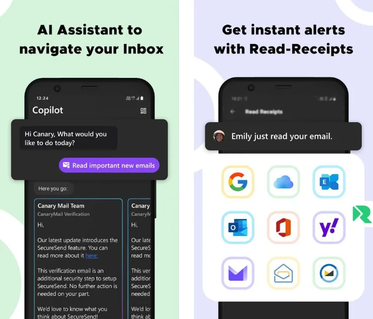 Features of the Canary Mail APK Mod