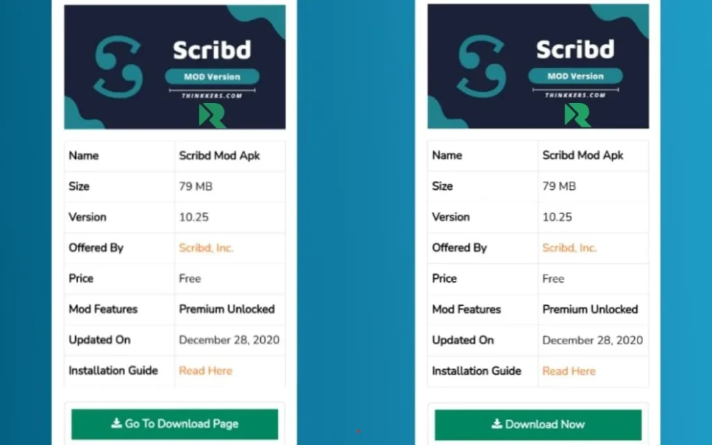 What is the Scribd Mod APK?